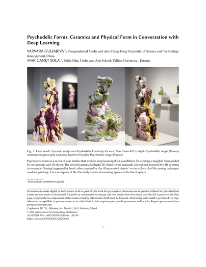 Thumbnail for Psychedelic Forms – Ceramics and Physical Form in Conversation with Deep Learning