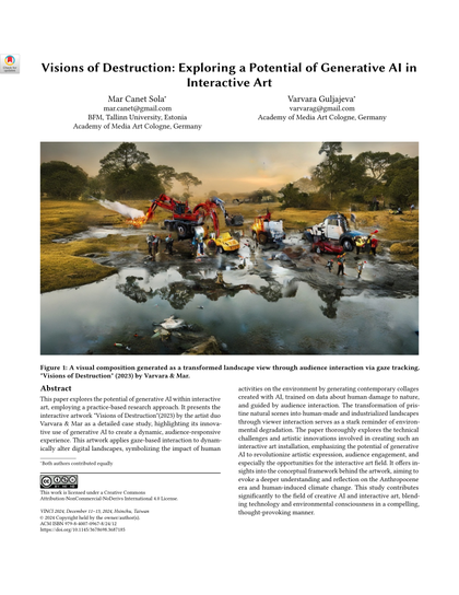 Thumbnail for Visions of Destruction: Exploring a Potential of Generative AI in Interactive Art