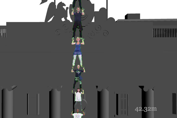 The Highest Human Tower